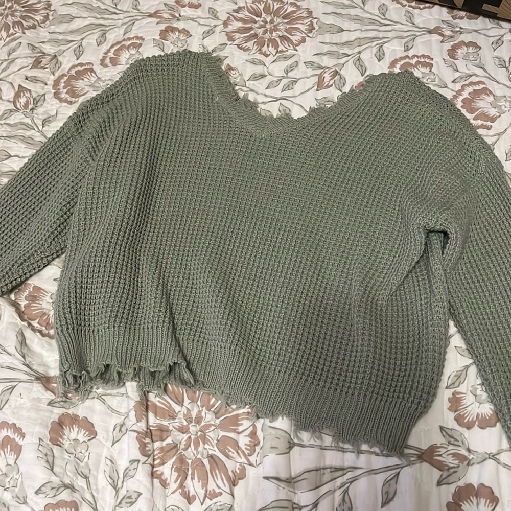 Green sweater